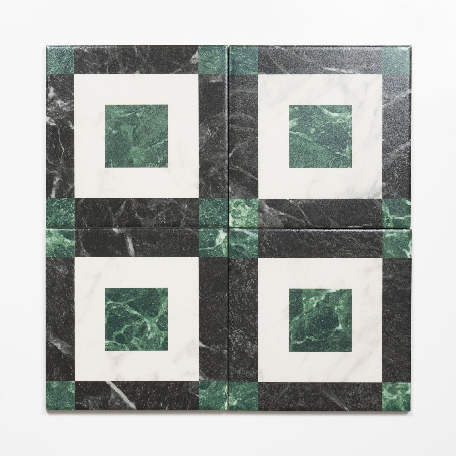Pattern no Hand Matrix Tessellated Marble Look Matte Porcelain Tile P3 200mm x 200mm 2AMIDEC - The Blue Space