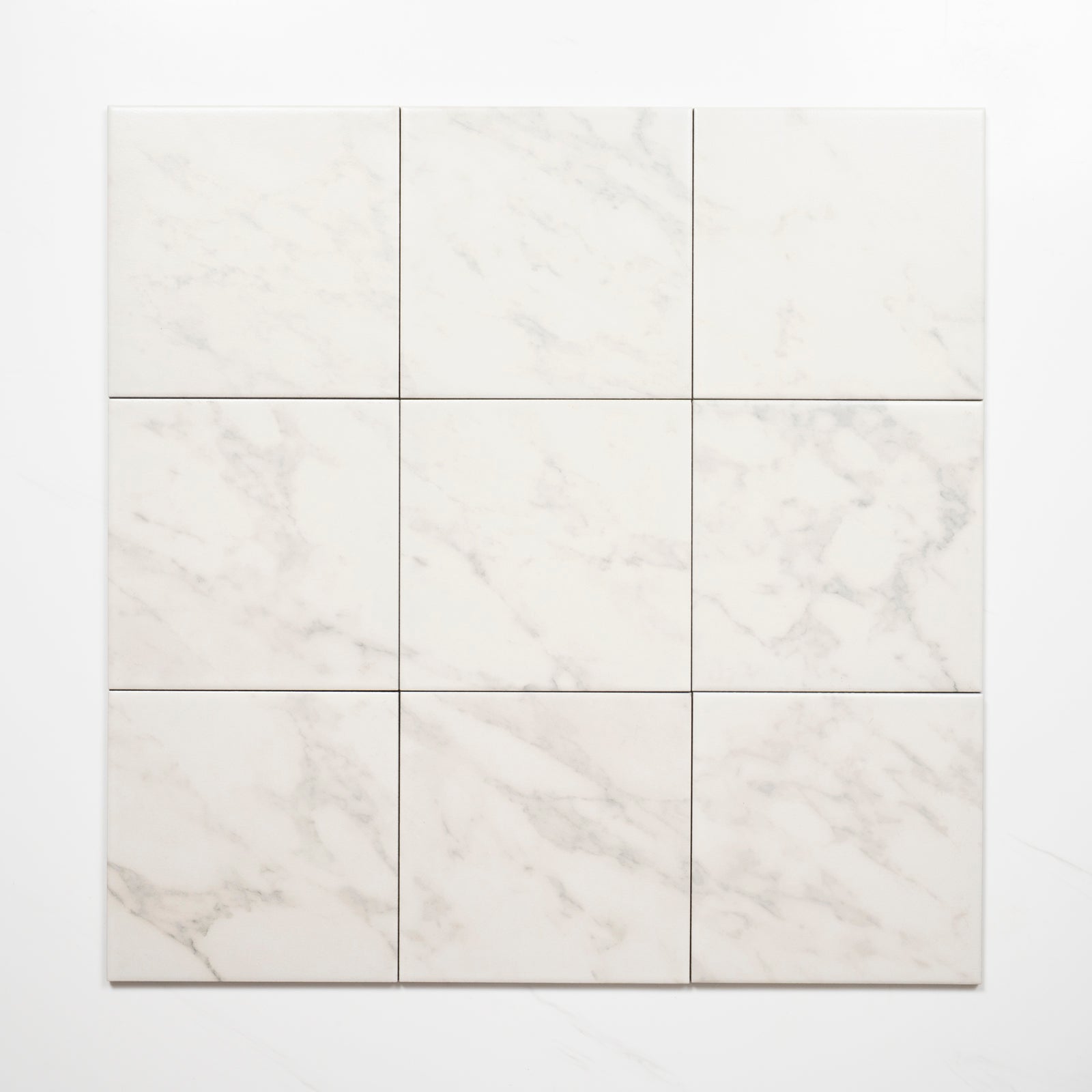 Faces Matrix White Marble Look Matte Porcelain Tile P3 200mm x 200mm 2AMIWHM - The Blue Space