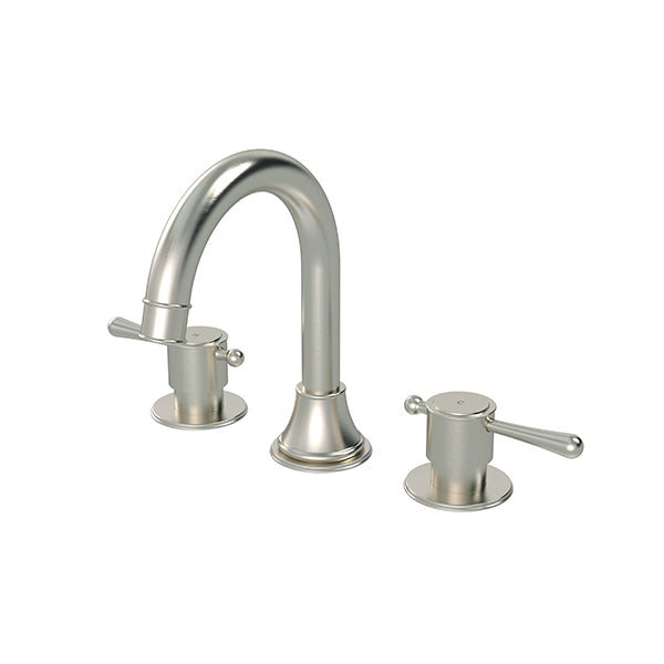 Meir Harrington 3-hole Basin Set Brushed Nickel HB13-F-PVDBN - The Blue Space