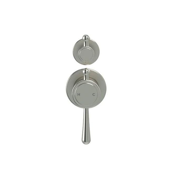 Front Meir Harrington Diverter Mixer Trim Kit Brushed Nickel HW07TS-FIN-PVDBN - The Blue Space