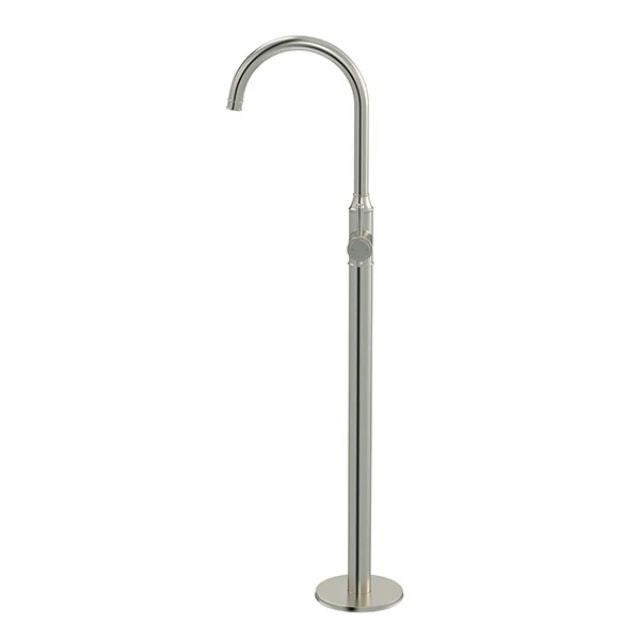 Side Meir Harrington Freestanding Bath Mixer Brushed Nickel HB08-PVDBN - The Blue Space