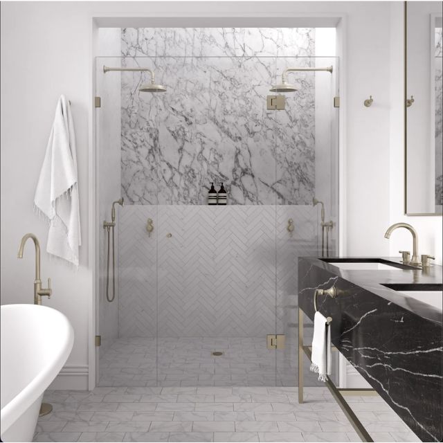 Lifestyle Meir Harrington Freestanding Bath Mixer HB08-PVDBN - The Blue Space