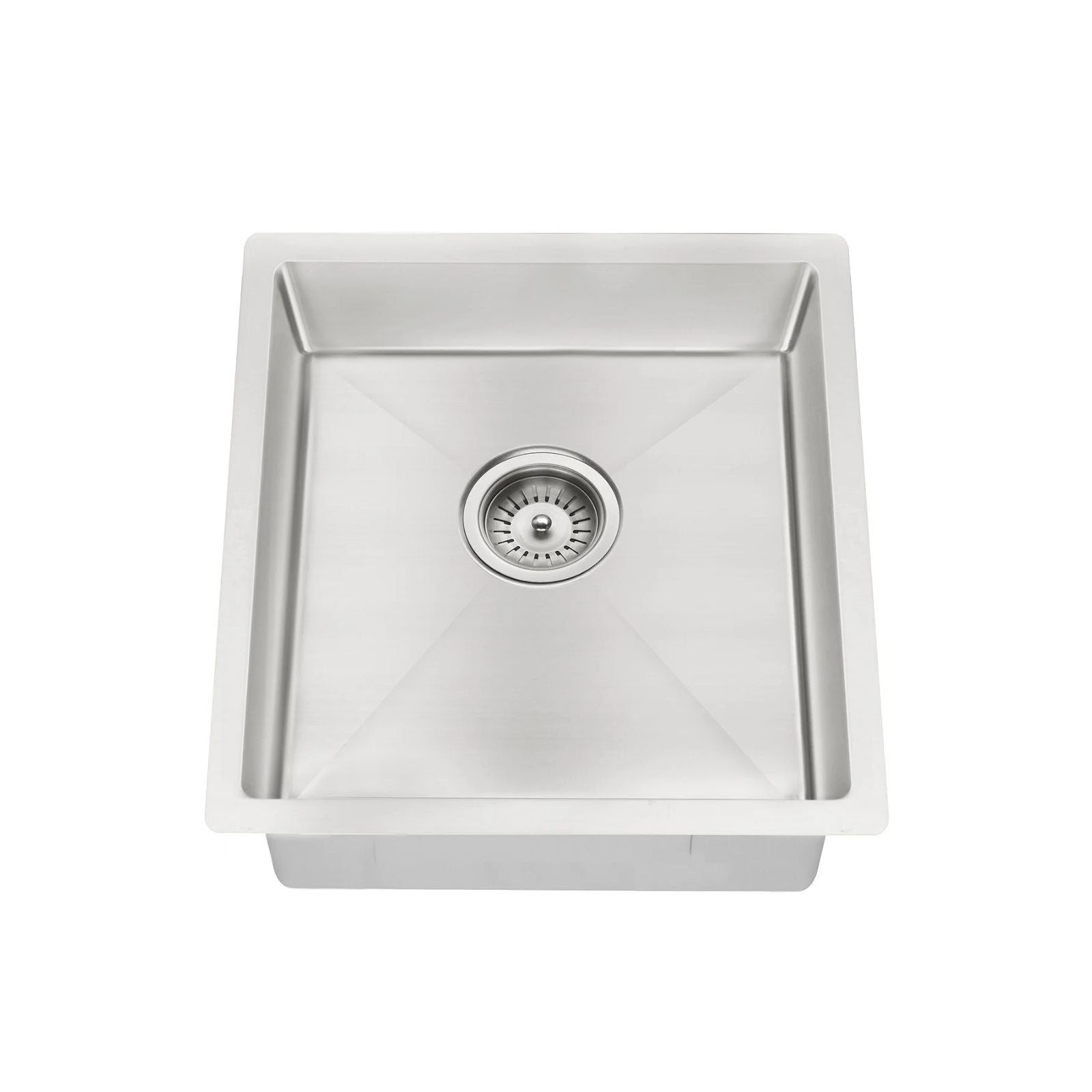 Meir Kitchen Sink Single Bowl 450mm x 450mm - Brushed Nickel MKSP-S450450-PVDBN - The Blue Space