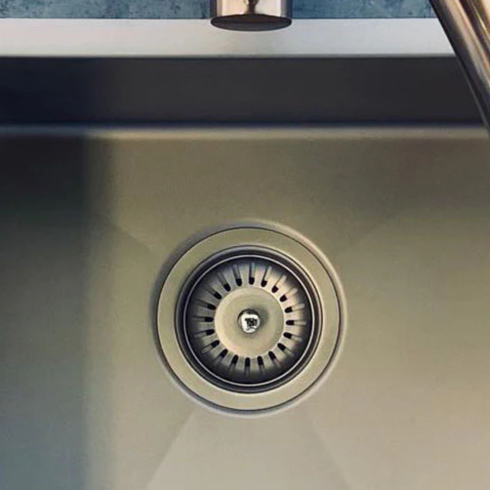 Lifestyle 1 Meir Kitchen Sink Single Bowl 450mm x 450mm - Brushed Nickel MKSP-S450450-PVDBN - The Blue Space
