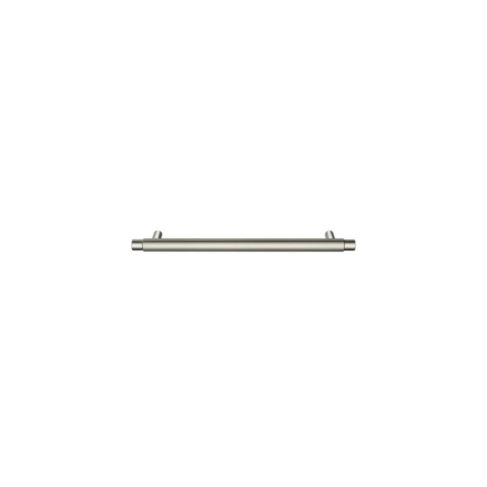Above Meir Oppen Round Pull 200mm Cabinet Handle Knurled Brushed Nickel MRCH-2P20N-PVDBN - The Blue Space