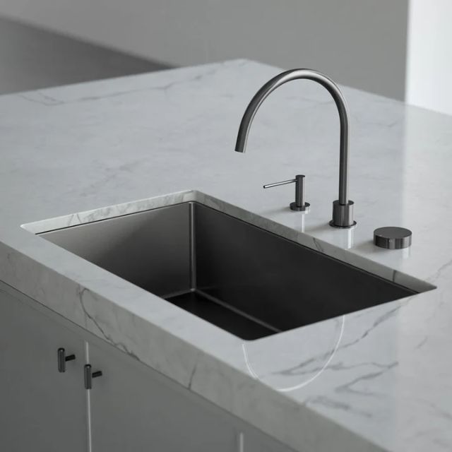 Lifestyle Meir Progressive Mixer (In-Wall Body and Trim Set) Shadow MW18-PVDGM - The Blue Space