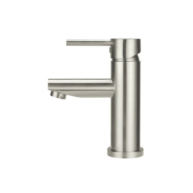 Side Meir Round Basin Mixer - Brushed Nickel MB02-PVDBN - The Blue Space