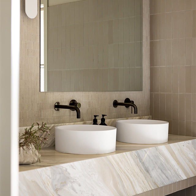 Lifestyle Meir Round Curved Spout Shadow - The Blue Space