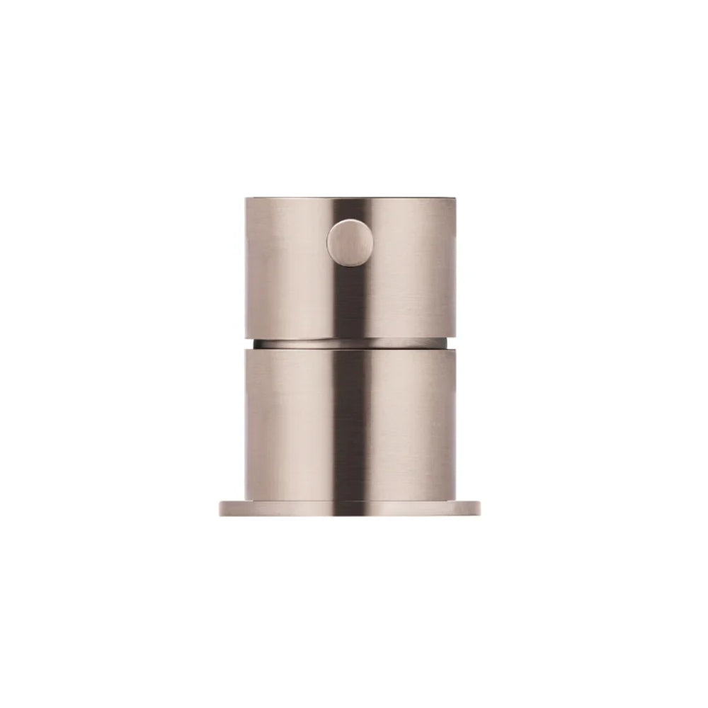 Front Meir Round Deck Mounted Mixer - Champagne MW12-CH - The Blue Space
