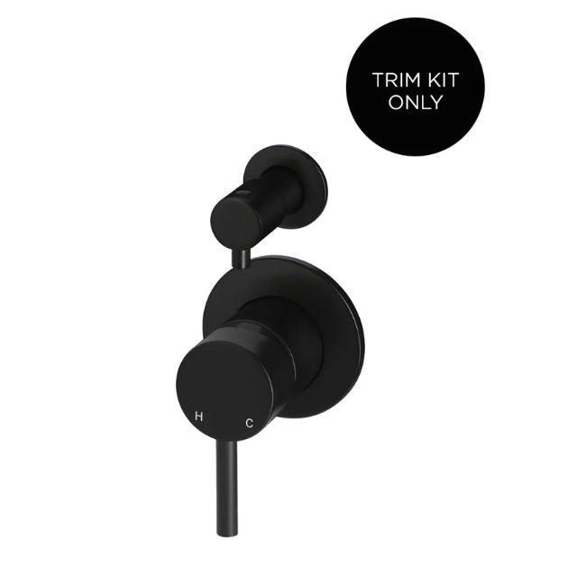 Meir Round Diverter Mixer Matte Black Trim Kit MW07TS-FIN - The Blue Space