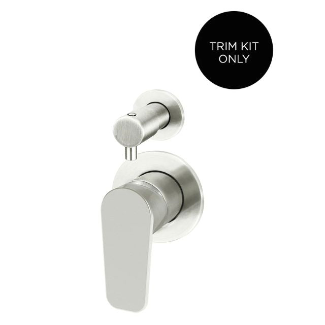 Meir Round Diverter Mixer Paddle Handle Brushed Nickel Trim Kit MW07TSPD-FIN-PVDBN - The Blue Space