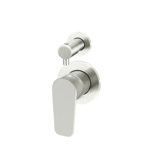 Angle Meir Round Diverter Mixer Paddle Handle Brushed Nickel Trim Kit MW07TSPD-FIN-PVDBN - The Blue Space