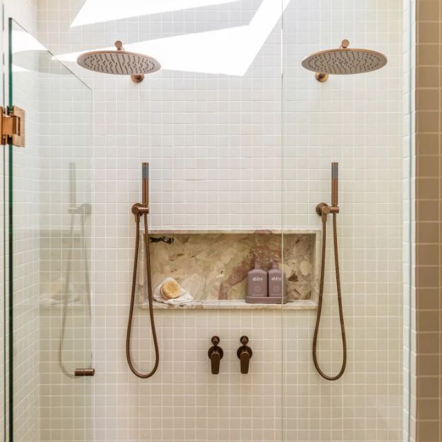 Lifestyle Meir Round Diverter Mixer Paddle Handle Lustre Bronze Trim Kit MW07TSPD-FIN-PVDBZ - The Blue Space