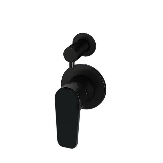 Angle Meir Round Diverter Mixer Paddle Handle Matte Black Trim Kit MW07TSPD-FIN - The Blue Space