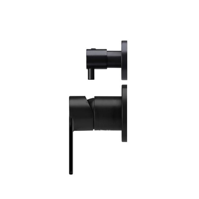 Side Meir Round Diverter Mixer Paddle Handle Matte Black Trim Kit MW07TSPD-FIN - The Blue Space
