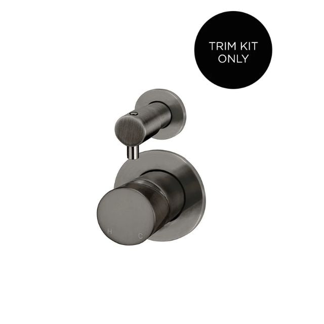 Meir Round Diverter Mixer Pinless Handle Shadow Trim Kit MW07TSPN-FIN-PVDGM - The Blue Space