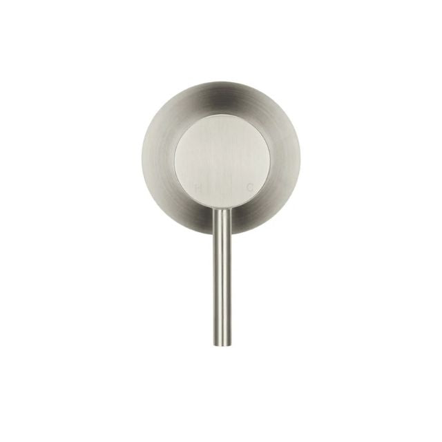 Front 2 Meir Round Wall Mixer Brushed Nickel Trim Kit MW03-FIN-PVDBN - The Blue Space