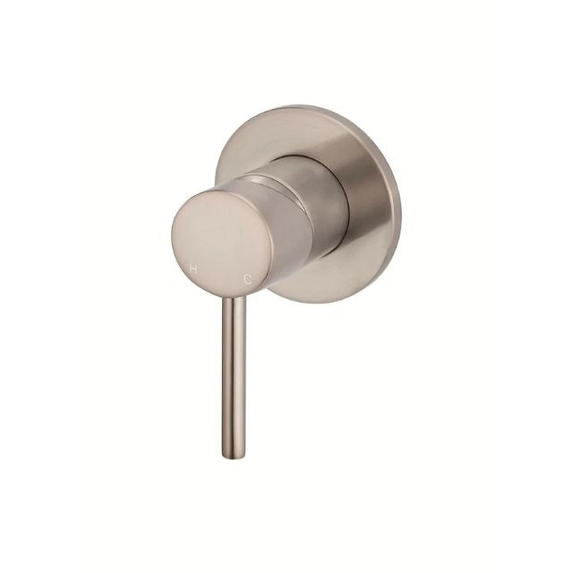 Angle Meir Round Wall Mixer Champagne Trim Kit MW03-FIN-CH - The Blue Space