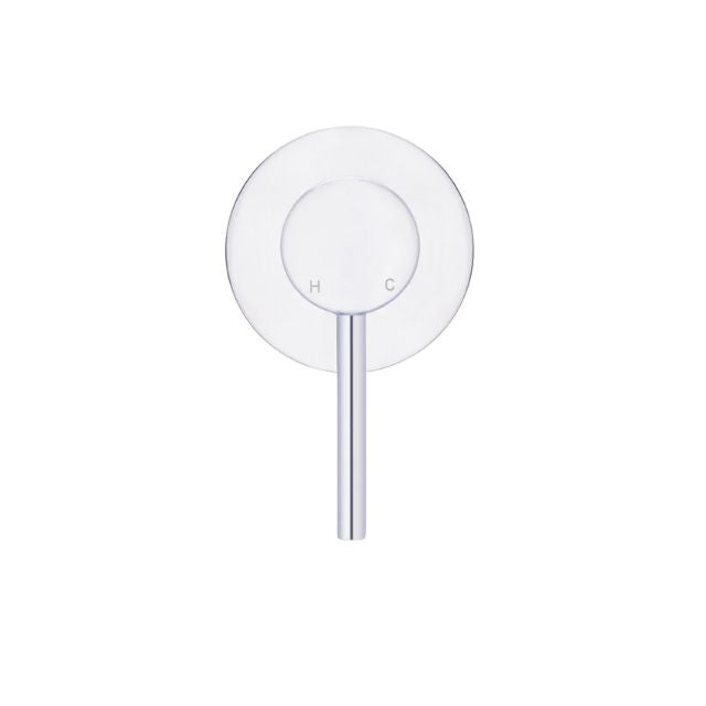 Front 1 Meir Round Wall Mixer Chrome Trim Kit MW03-FIN-C - The Blue Space