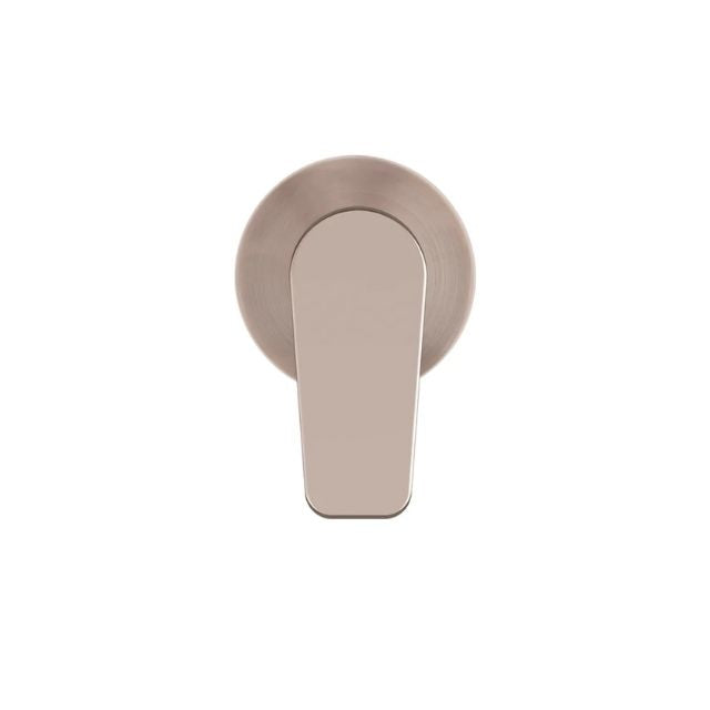 Front Meir Round Wall Mixer Paddle Handle Champagne Trim Kit MW03PD-FIN-CH - The Blue Space