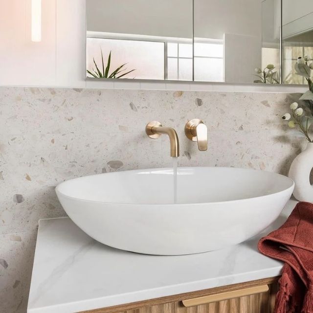 Lifestyle 4 Meir Round Wall Mixer Paddle Handle Tiger Bronze Trim Kit MW03PD-FIN-PVDBB - The Blue Space