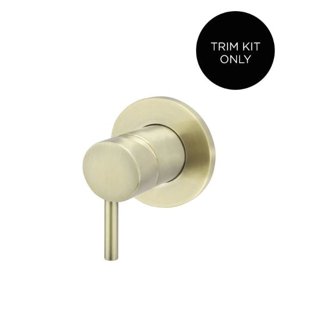 Meir Round Wall Mixer Short Pin Lever Tiger Bronze Trim Kit MW03S-FIN-PVDBB - The Blue Space