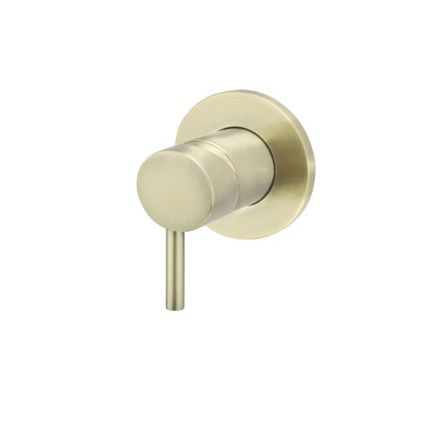 Angle Meir Round Wall Mixer Short Pin Lever Tiger Bronze Trim Kit MW03S-FIN-PVDBB - The Blue Space
