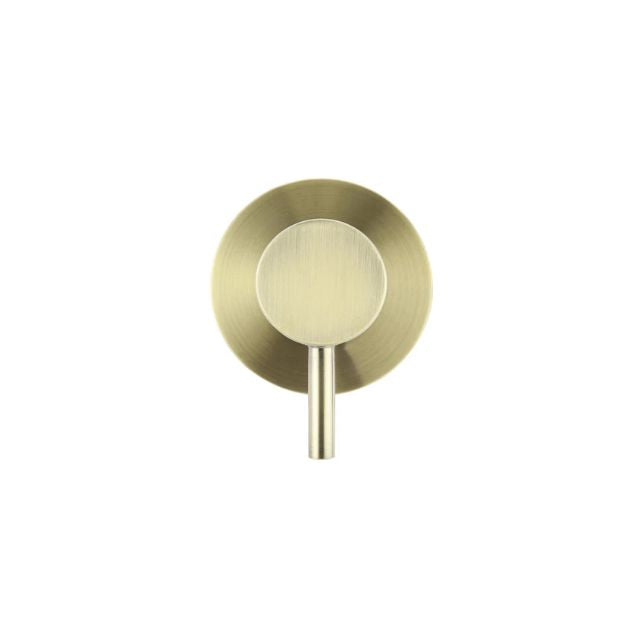 Front Meir Round Wall Mixer Short Pin Lever Tiger Bronze Trim Kit MW03S-FIN-PVDBB - The Blue Space
