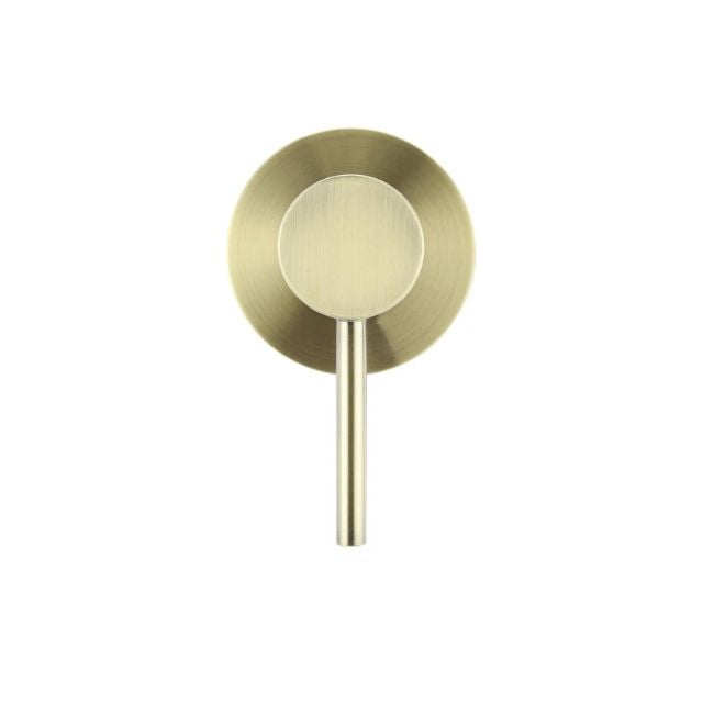 Front 2 Meir Round Wall Mixer Tiger Bronze Trim Kit MW03-FIN-PVDBB - The Blue Space