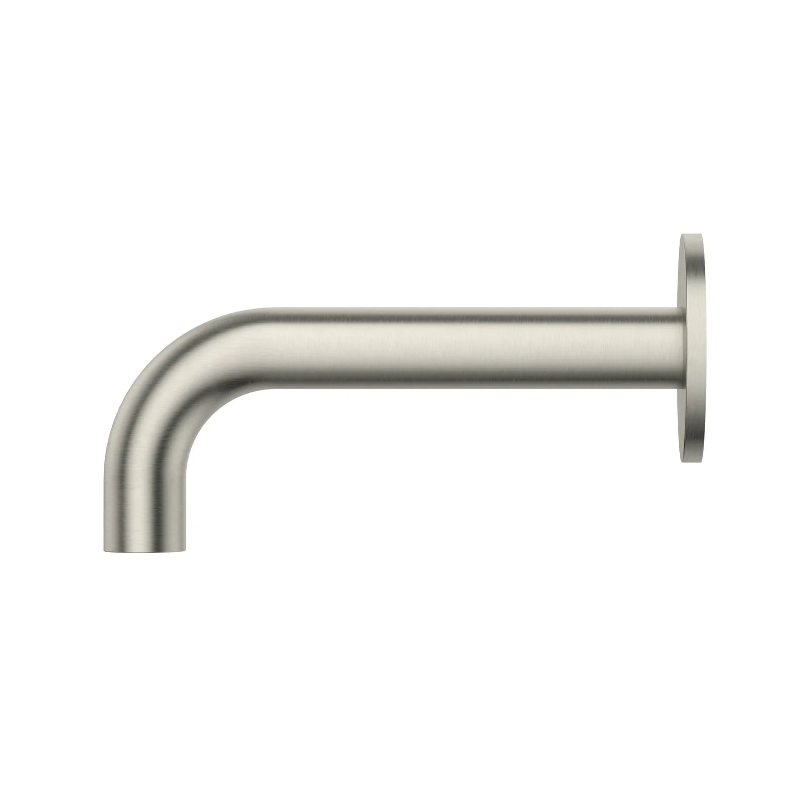 Side Meir Universal Round Curved Spout 170mm - Brushed Nickel MS05-170-PVDBN - The Blue Space