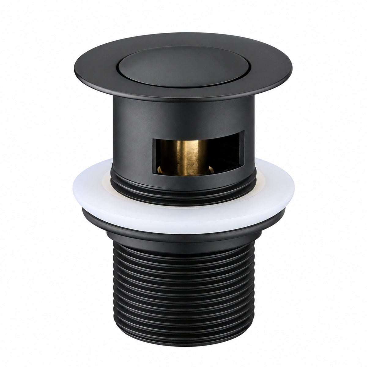 Modern National 32mm Pop Up Waste With Overflow - Matt Black PW32BK - The Blue Space