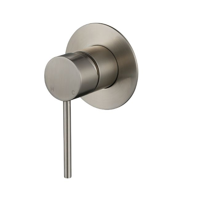 Modern National Star Mini Shower Mixer 80mm Brushed Nickel - Full Kit STRM008BN-KIT - The Blue Space