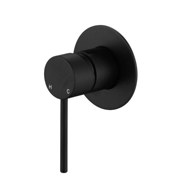 Modern National Star Mini Shower Mixer 80mm Matt Black - Full Kit STRM008BK-KIT - The Blue Space