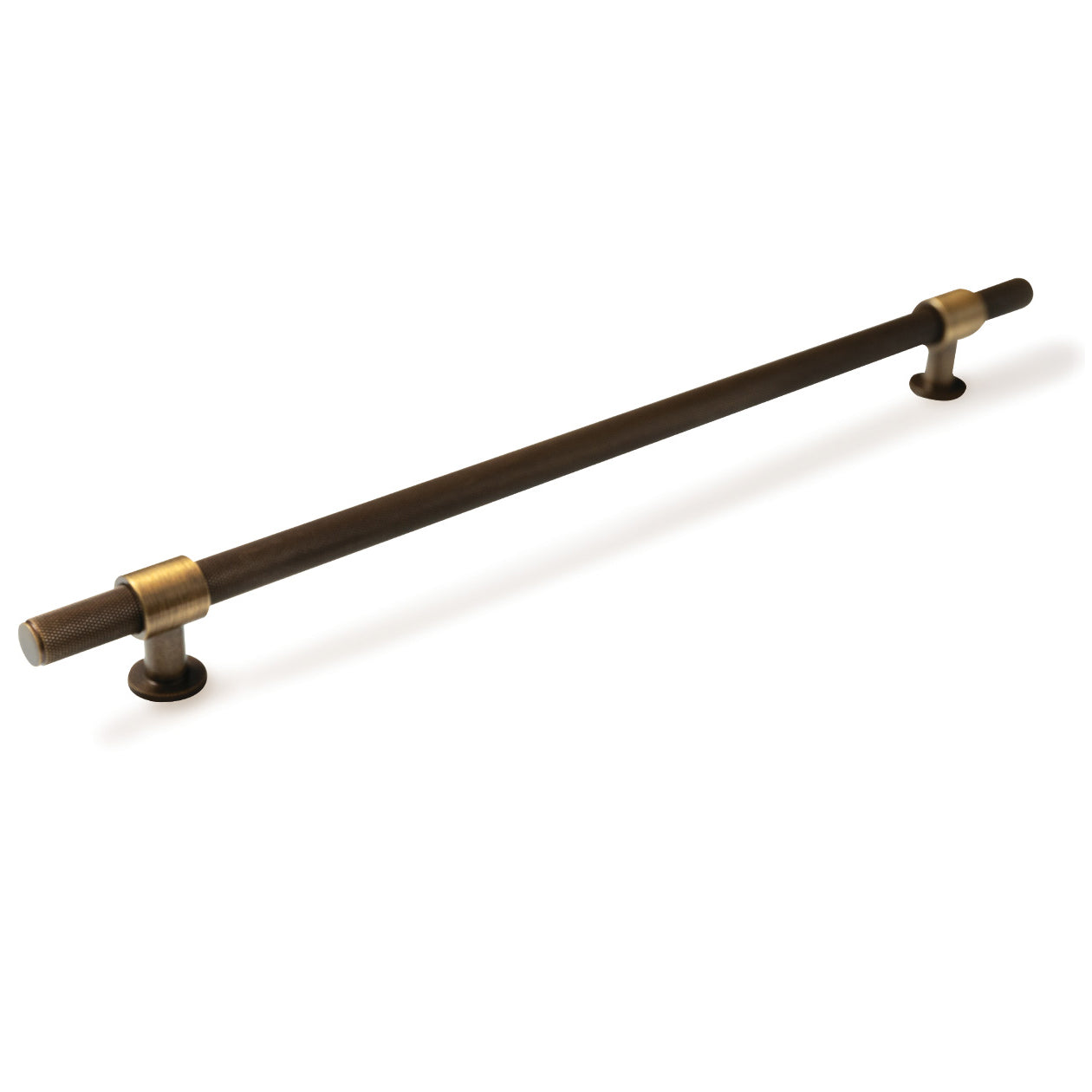 Momo Belgravia Knurled 320mm Solid Brass Bar Pull Bronze BLG320.BNZ - The Blue Space