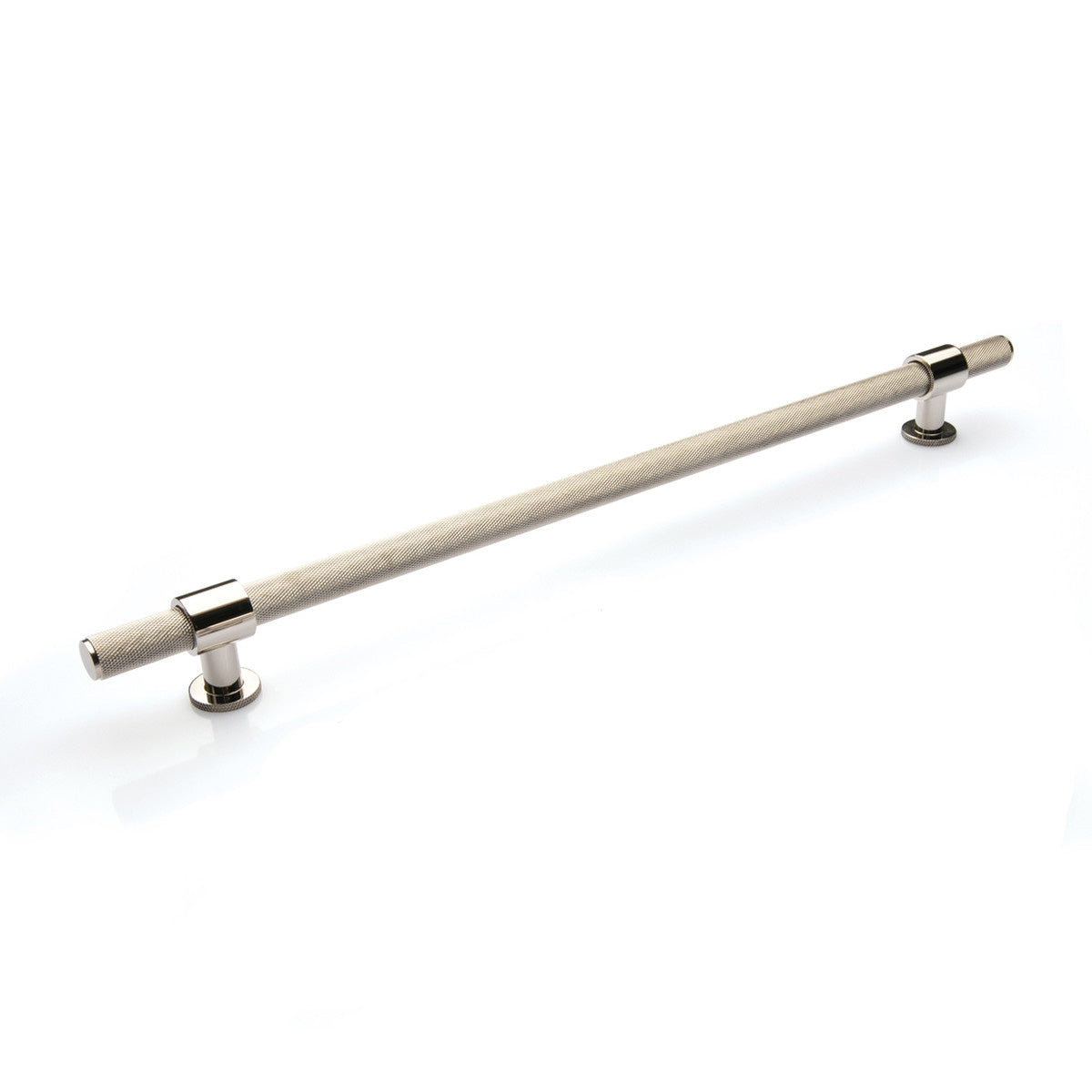Momo Belgravia Knurled 320mm Solid Brass Bar Pull Polished Nickel BLG320.PN - The Blue Space
