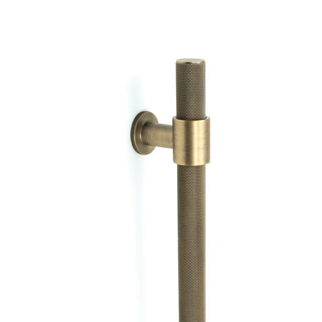 Momo Belgravia Knurled Door Pull With Back To Back Fixing 416Mm Dark Brushed Brass BLGAP.416BB.DBB - The Blue Space