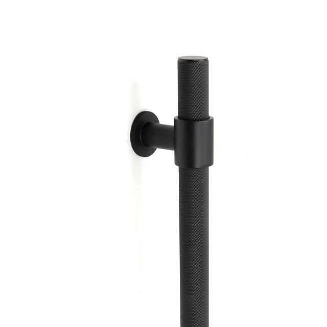 Momo Belgravia Knurled Door Pull With Back To Back Fixing 416Mm Matte Black BLGAP.416BB.MBL - The Blue Space