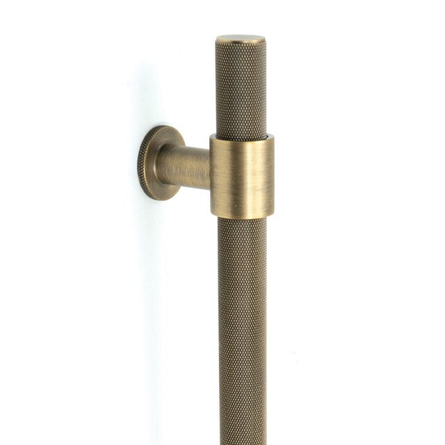 Momo Belgravia Knurled Entry Pull Handle Dark Brushed Brass BLGEP.DBB - The Blue Space