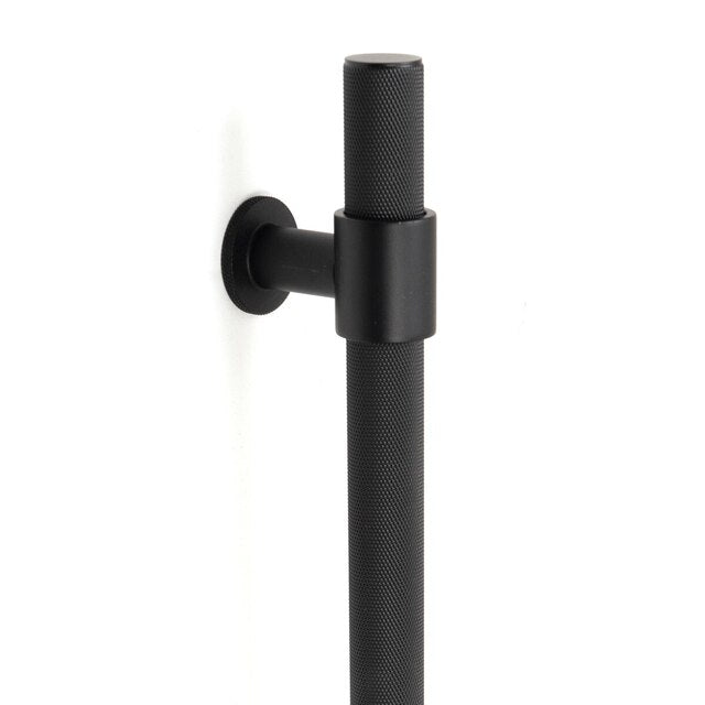 Momo Belgravia Knurled Entry Pull Handle Matte Black BLGEP.MBL - The Blue Space