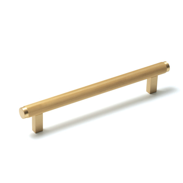 Momo Bellevue 160mm Solid Brass Lined Bar Pull Brushed Satin Brass BVPLD160.BSB - The Blue Space