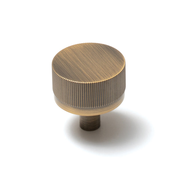 Momo Bellevue 35mm Solid Brass Lined Knob Dark Brushed Brass BVKLD035.DBB - The Blue Space