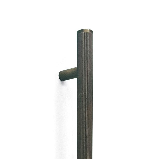 Momo Bellevue Lined Door Pull With Back To Back Fixing 416Mm Bronze BVLDAP.416BB.BNZ - The Blue Space