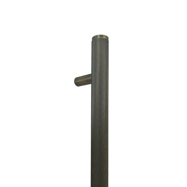 Momo Bellevue Lined Door Pull With Back To Back Fixing 416Mm Dark Brushed Brass BVLDAP.416BB.DBB - The Blue Space