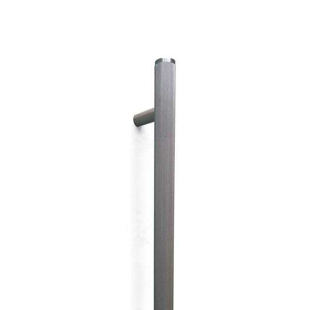 Momo Bellevue Lined Door Pull With Back To Back Fixing 416Mm Dull Brushed Nickel BVLDAP.416BB.DBR - The Blue Space