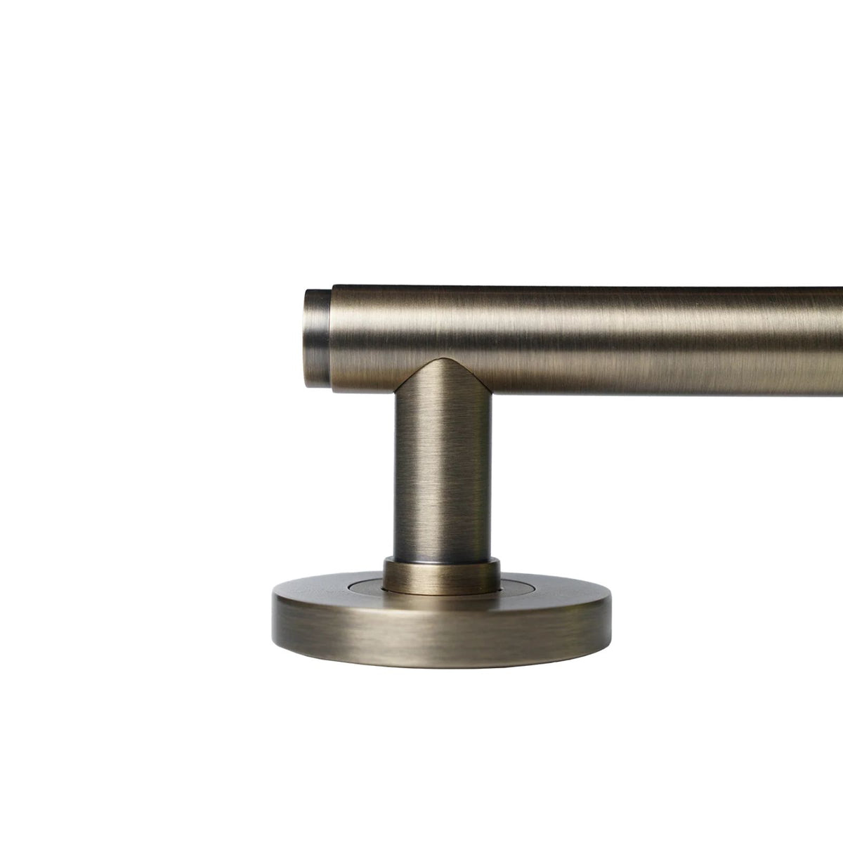 Momo Bellevue Plain Dummy Lever Door Handle Set Dark Brushed Brass BVLHPL.DBB