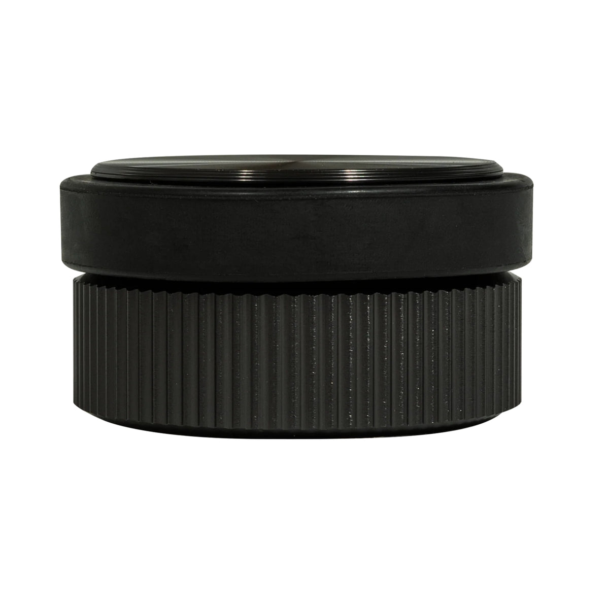 Side View Momo Brooklyn Door Stop 62mm Brushed Black BKN8021.062.BBL - The Blue Space