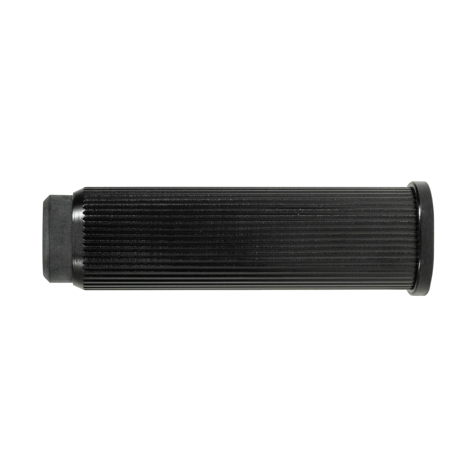 Side View Momo Brooklyn Wall Door Stop 50mm Brushed Black BKN8022.050.BBL - The Blue Space