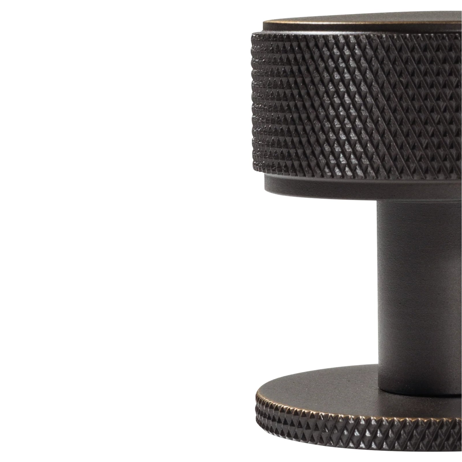 Details Momo Handles Belgravia 35mm Knurled Round Knob Dark Bronze BLG035.DKB - The Blue Space