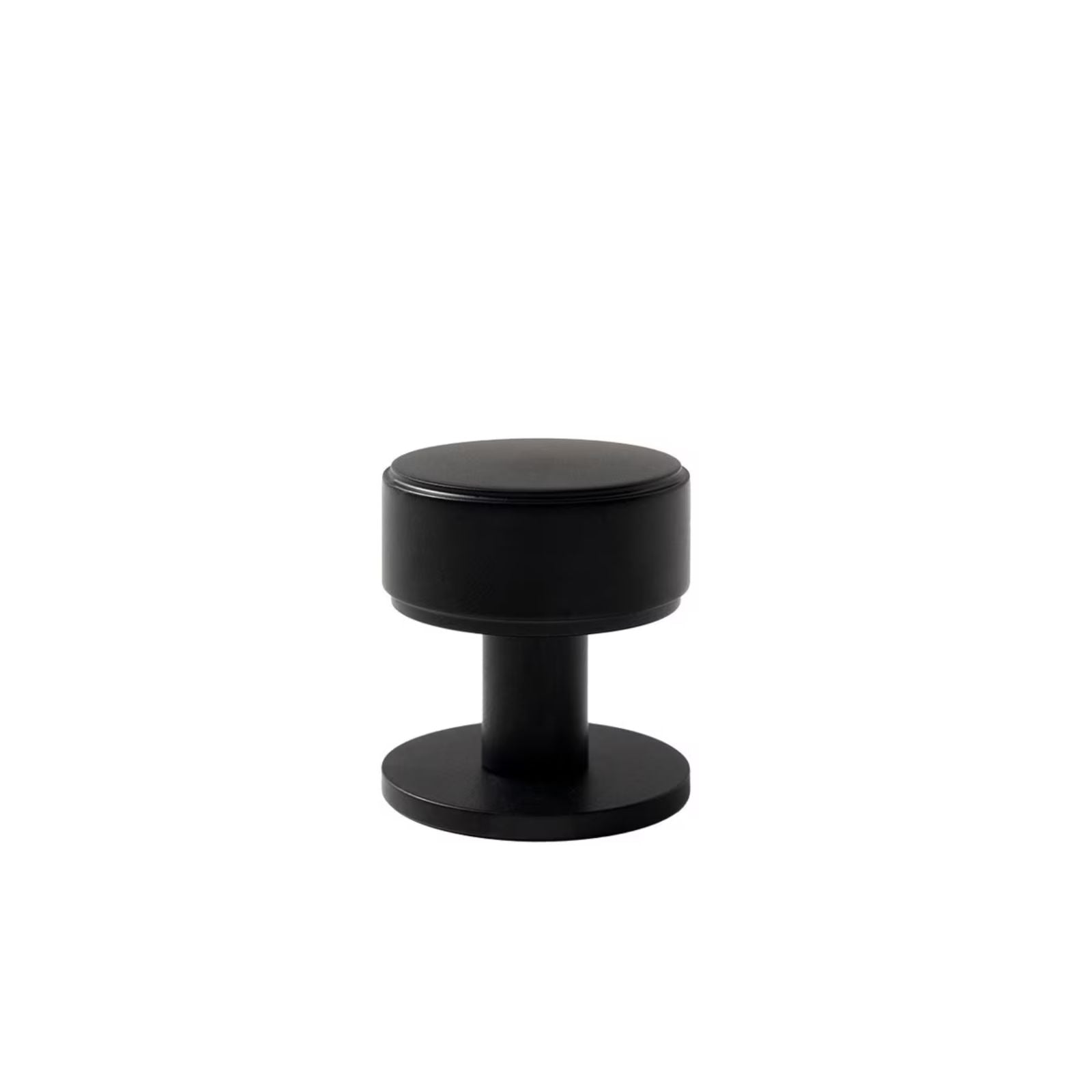 Momo Handles Belgravia 35mm Round Knob Plain Matte Black BLGPL035.MBL - The Blue Space
