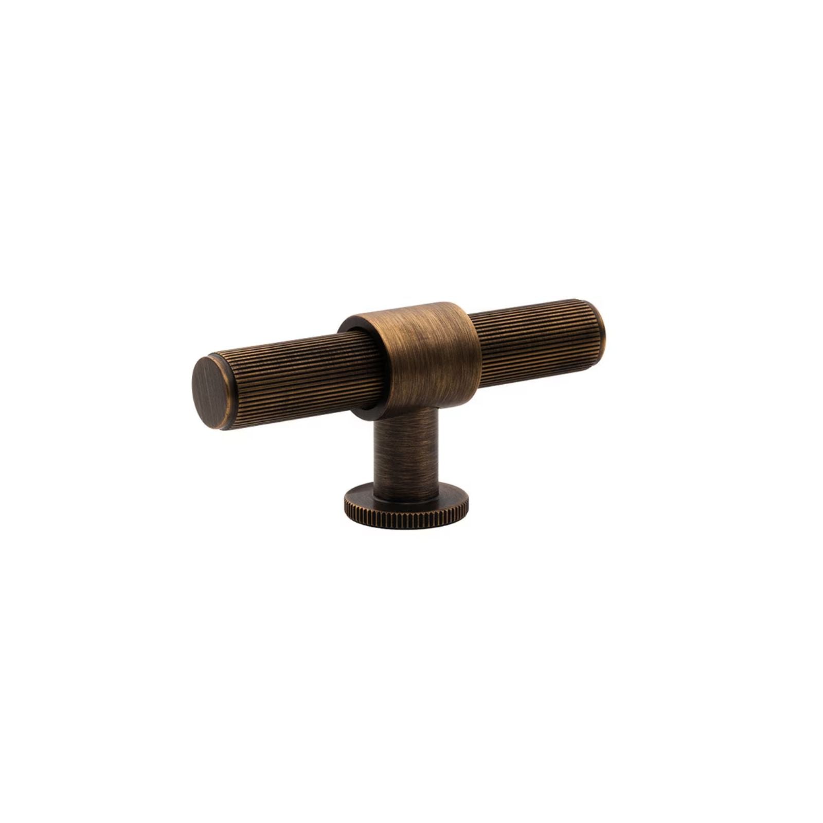 Momo Handles Belgravia 82mm T Knob Lined Bronze BLGLN082.BNZ - The Blue Space